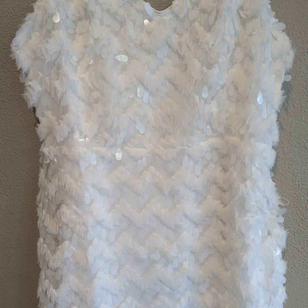 Just Me White Mini Dress - Picture 3 of 6